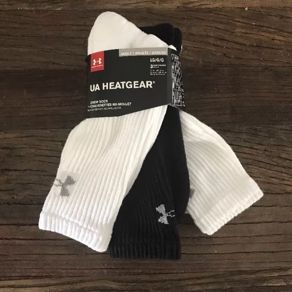Under Armour Mens Heatgear Crew Socks